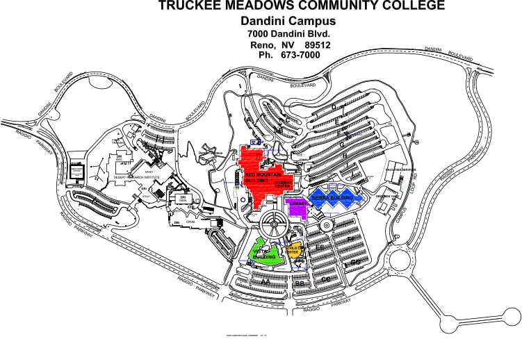 Truckee Meadows Community College Dandini Campus Map